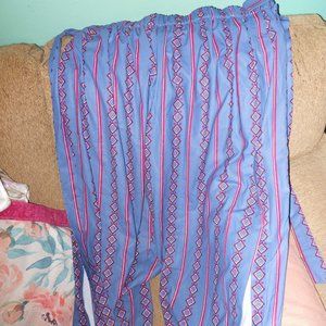 bloomchic NWT poly wide leg pants w/side slits 18-20 plus size blue red white